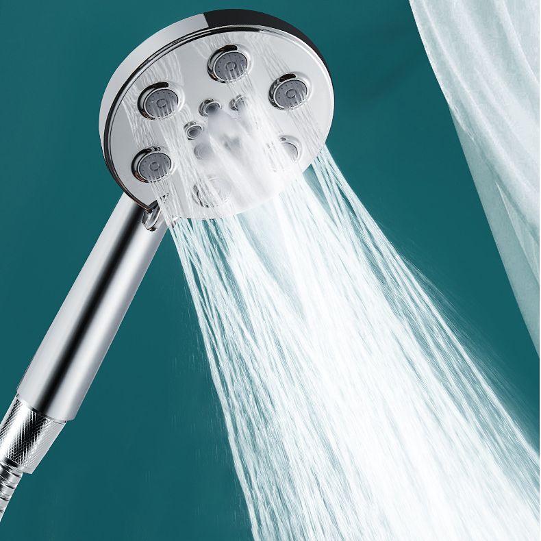 Contemporary Shower Head Plastic Shower Head with Adjustable Water Flow Clearhalo 'Bathroom Remodel & Bathroom Fixtures' 'Home Improvement' 'home_improvement' 'home_improvement_shower_heads' 'Shower Heads' 'shower_heads' 'Showers & Bathtubs Plumbing' 'Showers & Bathtubs' 1200x1200_148bc5ef-6a37-493c-9963-478496c4241d