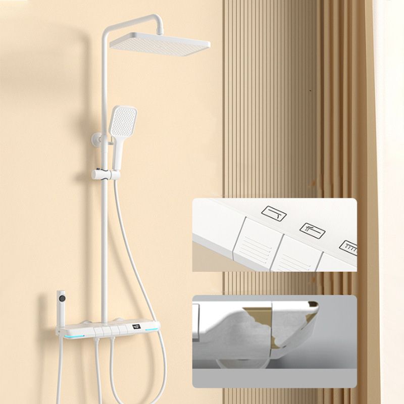 Modern Style Wall Mounted Shower Combo with Thermostatic Shower System Clearhalo 'Bathroom Remodel & Bathroom Fixtures' 'Home Improvement' 'home_improvement' 'home_improvement_shower_faucets' 'Shower Faucets & Systems' 'shower_faucets' 'Showers & Bathtubs Plumbing' 'Showers & Bathtubs' 1200x1200_14946834-fa7a-4d92-b0ca-13c72df9577e