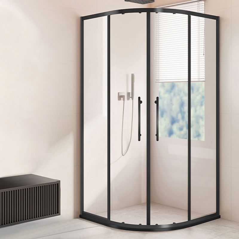 Framed Clear Shower Doors Double Sliding Tempered Shower Bath Door Clearhalo 'Bathroom Remodel & Bathroom Fixtures' 'Home Improvement' 'home_improvement' 'home_improvement_shower_tub_doors' 'Shower and Tub Doors' 'shower_tub_doors' 'Showers & Bathtubs' 1200x1200_14c674ca-5450-4b9c-9e3d-d965d7a186fc
