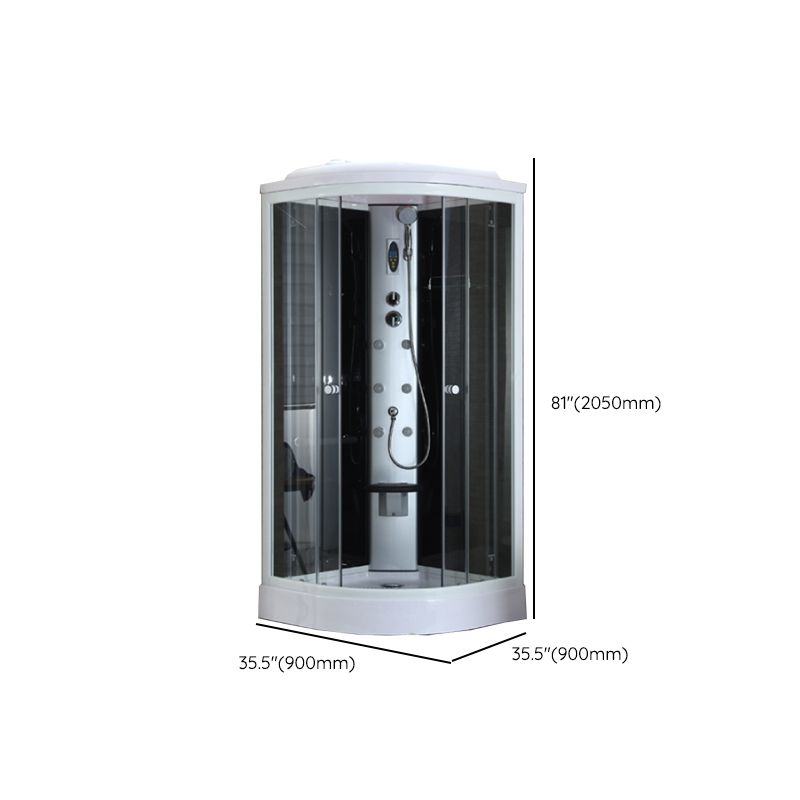 White Framed Rectangle Shower Stall Clear Tempered Glass Shower Stall Clearhalo 'Bathroom Remodel & Bathroom Fixtures' 'Home Improvement' 'home_improvement' 'home_improvement_shower_stalls_enclosures' 'Shower Stalls & Enclosures' 'shower_stalls_enclosures' 'Showers & Bathtubs' 1200x1200_14d61316-d333-4938-8ccf-09804d6a512f