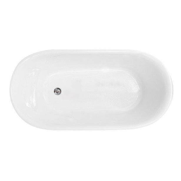 Acrylic Soaking Bathtub Antique Finish Roll Top Oval Bath Tub Clearhalo 'Bathroom Remodel & Bathroom Fixtures' 'Bathtubs' 'Home Improvement' 'home_improvement' 'home_improvement_bathtubs' 'Showers & Bathtubs' 1200x1200_14e31376-078a-46fc-b000-67c92d00c95c