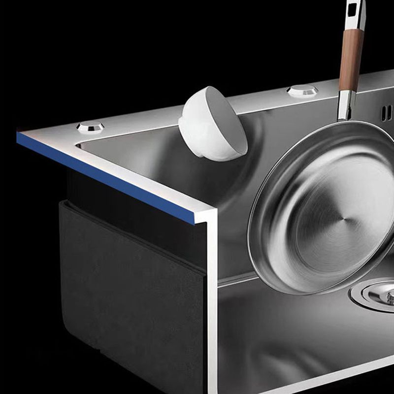 Contemporary Style Kitchen Sink Stainless Steel 2 Holes Drop-In Kitchen Double Sink Clearhalo 'Home Improvement' 'home_improvement' 'home_improvement_kitchen_sinks' 'Kitchen Remodel & Kitchen Fixtures' 'Kitchen Sinks & Faucet Components' 'Kitchen Sinks' 'kitchen_sinks' 1200x1200_14eb87ae-c915-410b-83b2-ee2cdeba6b77