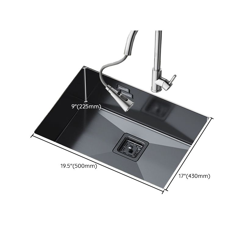 Noise-cancelling Design Kitchen Sink Stainless Steel Undermount Rectangle Kitchen Sink Clearhalo 'Home Improvement' 'home_improvement' 'home_improvement_kitchen_sinks' 'Kitchen Remodel & Kitchen Fixtures' 'Kitchen Sinks & Faucet Components' 'Kitchen Sinks' 'kitchen_sinks' 1200x1200_14ee44f1-8567-4123-a556-a1fa3973101e