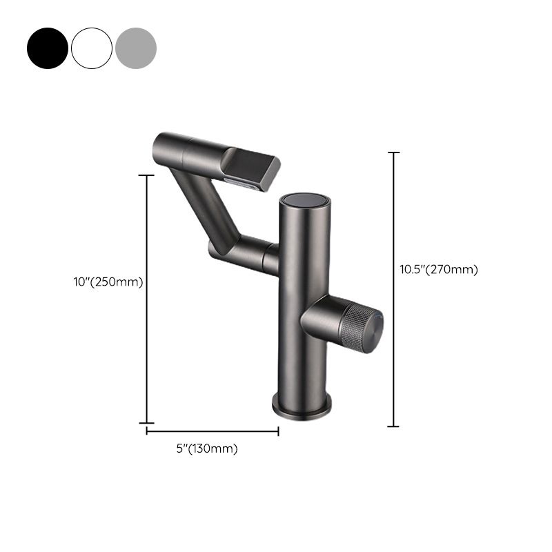 Modern Bathroom Vessel Faucet Swivel Spout Digital Display High-Arc Vessel Faucet Clearhalo 'Bathroom Remodel & Bathroom Fixtures' 'Bathroom Sink Faucets' 'Bathroom Sinks & Faucet Components' 'bathroom_sink_faucets' 'Home Improvement' 'home_improvement' 'home_improvement_bathroom_sink_faucets' 1200x1200_14f3fac7-8193-4973-9a96-b90e63389424