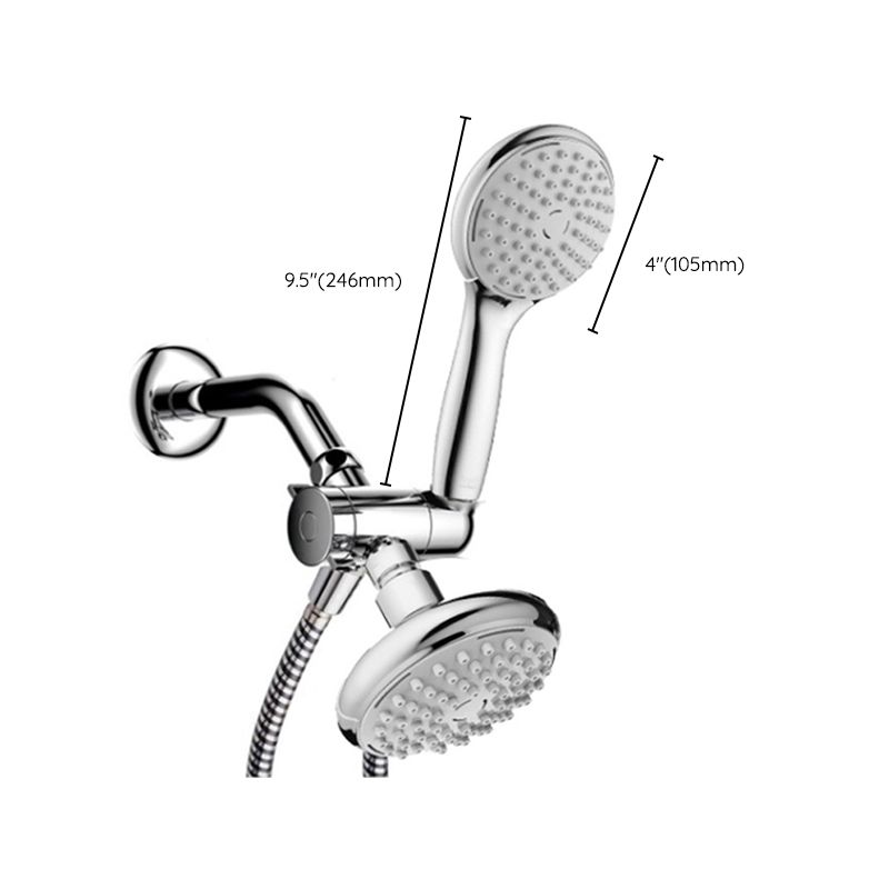 Wall Mounted Dual Shower Traditional Round Dual Shower Heads Clearhalo 'Bathroom Remodel & Bathroom Fixtures' 'Home Improvement' 'home_improvement' 'home_improvement_shower_heads' 'Shower Heads' 'shower_heads' 'Showers & Bathtubs Plumbing' 'Showers & Bathtubs' 1200x1200_14f44d95-1abc-44c5-a25d-01a2be658bf7