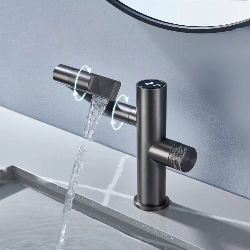 Contemporary Pull down Single Rotary Switch Kitchen Faucet Low Profile Faucet Clearhalo 'Home Improvement' 'home_improvement' 'home_improvement_kitchen_faucets' 'Kitchen Faucets' 'Kitchen Remodel & Kitchen Fixtures' 'Kitchen Sinks & Faucet Components' 'kitchen_faucets' 1200x1200_1500e45f-fdde-44e6-990e-9fafae74434c