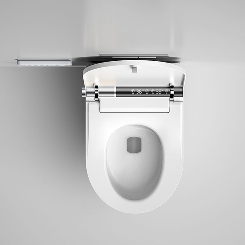 Contemporary Wall Mounted Bidet Heated Seat White Elongated Smart Bidet Clearhalo 'Bathroom Remodel & Bathroom Fixtures' 'Bidets' 'Home Improvement' 'home_improvement' 'home_improvement_bidets' 'Toilets & Bidets' 1200x1200_15280e49-cca0-461e-be4d-c3351d10708a