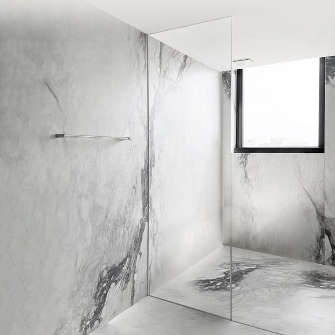 Fixed Frameless Shower Screen Half Partition Bathroom Shower Screen Clearhalo 'Bathroom Remodel & Bathroom Fixtures' 'Home Improvement' 'home_improvement' 'home_improvement_shower_tub_doors' 'Shower and Tub Doors' 'shower_tub_doors' 'Showers & Bathtubs' 1200x1200_1536526b-f6c5-4162-ad61-2e9ddc9d3fd9