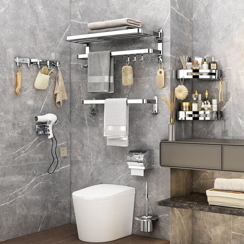 Modern Bathroom Hardware Set Silver Metal Bathroom Accessory Clearhalo 'Bathroom Hardware Sets' 'Bathroom Hardware' 'Bathroom Remodel & Bathroom Fixtures' 'bathroom_hardware_sets' 'Home Improvement' 'home_improvement' 'home_improvement_bathroom_hardware_sets' 1200x1200_1552fa69-d803-44f0-a0ce-69b10a33a203