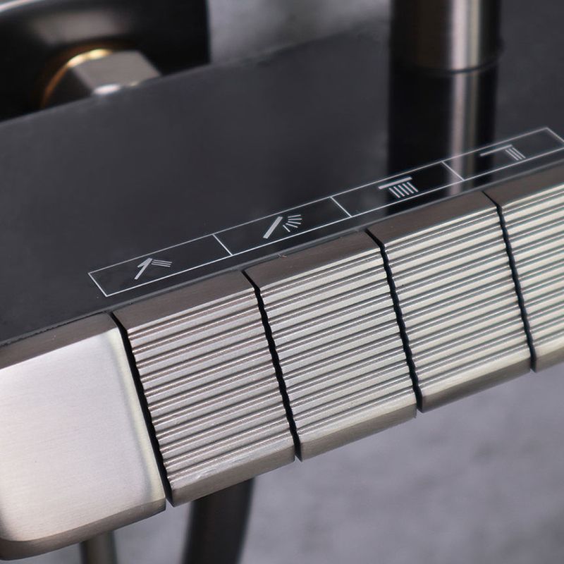 Contemporary Wall Mounted Shower System Slide Bar Included Shower Set Clearhalo 'Bathroom Remodel & Bathroom Fixtures' 'Home Improvement' 'home_improvement' 'home_improvement_shower_faucets' 'Shower Faucets & Systems' 'shower_faucets' 'Showers & Bathtubs Plumbing' 'Showers & Bathtubs' 1200x1200_1553d3d5-f3a9-4e17-8280-fdb982c617fd