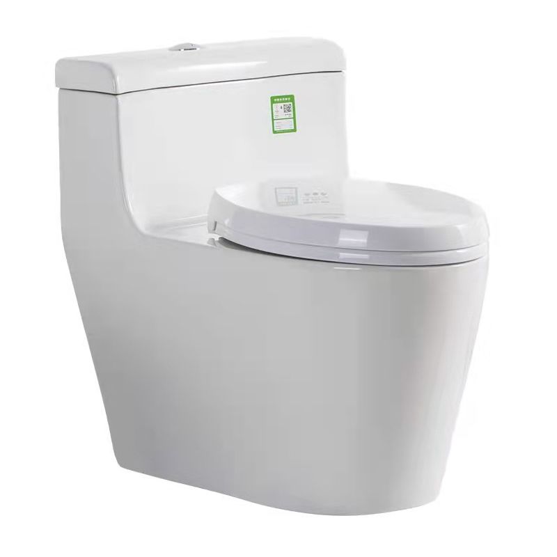 Modern Ceramic Siphon Jet Toilet Bowl Floor Mount Flush Toilet with Toilet Seat Clearhalo 'Bathroom Remodel & Bathroom Fixtures' 'Home Improvement' 'home_improvement' 'home_improvement_toilets' 'Toilets & Bidets' 'Toilets' 1200x1200_1572faf9-c9c2-47a9-a9c1-92468a1f3761