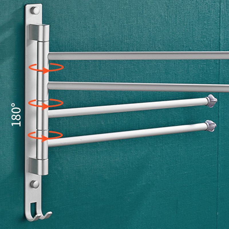 2-Piece Towel Bar in Stainless Steel Modern 13.6" W Bathroom Accessory Set Clearhalo 'Bathroom Hardware Sets' 'Bathroom Hardware' 'Bathroom Remodel & Bathroom Fixtures' 'bathroom_hardware_sets' 'Home Improvement' 'home_improvement' 'home_improvement_bathroom_hardware_sets' 1200x1200_15a850a2-578f-4dae-8520-9c739e41daf3