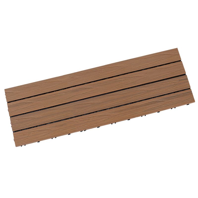 Rectangle Water Resistant Wooden Floor Smooth Engineered Floor Tile for Patio Garden Clearhalo 'Flooring 'Hardwood Flooring' 'hardwood_flooring' 'Home Improvement' 'home_improvement' 'home_improvement_hardwood_flooring' Walls and Ceiling' 1200x1200_15b08be2-c86f-4d07-974e-3331f3b500e1