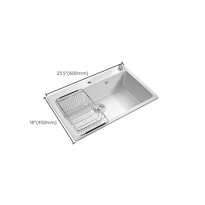 Kitchen Sink Ceramic Rectangular Anti-spill Pull-out Faucet Sink Clearhalo 'Home Improvement' 'home_improvement' 'home_improvement_kitchen_sinks' 'Kitchen Remodel & Kitchen Fixtures' 'Kitchen Sinks & Faucet Components' 'Kitchen Sinks' 'kitchen_sinks' 1200x1200_15c464f0-ffda-4e65-a084-b4153bcb2823
