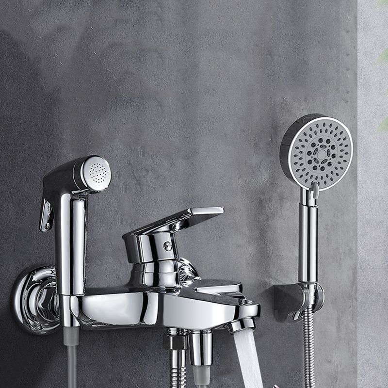 Popular Tub Filler Wall Mounted Lever Handle Fixed Tub Faucet Trim Clearhalo 'Bathroom Remodel & Bathroom Fixtures' 'Bathtub Faucets' 'bathtub_faucets' 'Home Improvement' 'home_improvement' 'home_improvement_bathtub_faucets' 1200x1200_15f17001-9206-4dc9-ac9b-f7f19a7bcb85