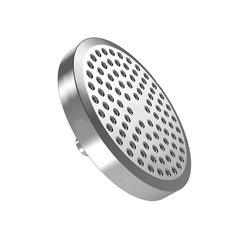 Contemporary Fixed Shower Head Round Metal Spray Head in Silver Clearhalo 'Bathroom Remodel & Bathroom Fixtures' 'Home Improvement' 'home_improvement' 'home_improvement_shower_heads' 'Shower Heads' 'shower_heads' 'Showers & Bathtubs Plumbing' 'Showers & Bathtubs' 1200x1200_15f879be-dc22-41ac-b383-14cfa88d004f