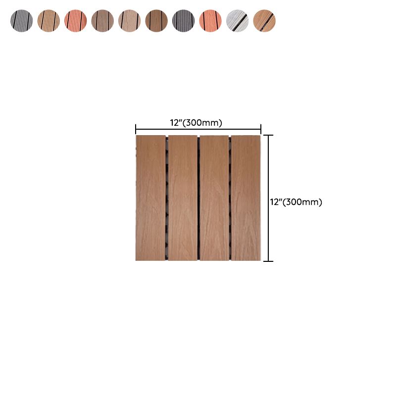 Modern Style Wood Flooring Anti-corrosion Square Outdoor Wood Flooring Clearhalo 'Flooring 'Hardwood Flooring' 'hardwood_flooring' 'Home Improvement' 'home_improvement' 'home_improvement_hardwood_flooring' Walls and Ceiling' 1200x1200_16329a4f-067f-44c4-871c-554b7026c2a6