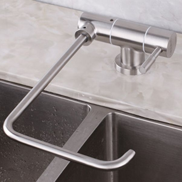 Modern Kitchen Faucet 1-Handle Bar Faucet without Soap Dispenser Clearhalo 'Home Improvement' 'home_improvement' 'home_improvement_kitchen_faucets' 'Kitchen Faucets' 'Kitchen Remodel & Kitchen Fixtures' 'Kitchen Sinks & Faucet Components' 'kitchen_faucets' 1200x1200_1675ee94-0078-4118-876e-de791a93bf66