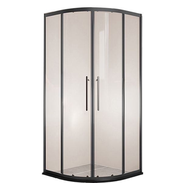 Double Sliding Easy Clean Glass Shower Stall Clear Framed Shower Enclosure Clearhalo 'Bathroom Remodel & Bathroom Fixtures' 'Home Improvement' 'home_improvement' 'home_improvement_shower_stalls_enclosures' 'Shower Stalls & Enclosures' 'shower_stalls_enclosures' 'Showers & Bathtubs' 1200x1200_1681fb25-080b-4d71-b249-81d499efedec