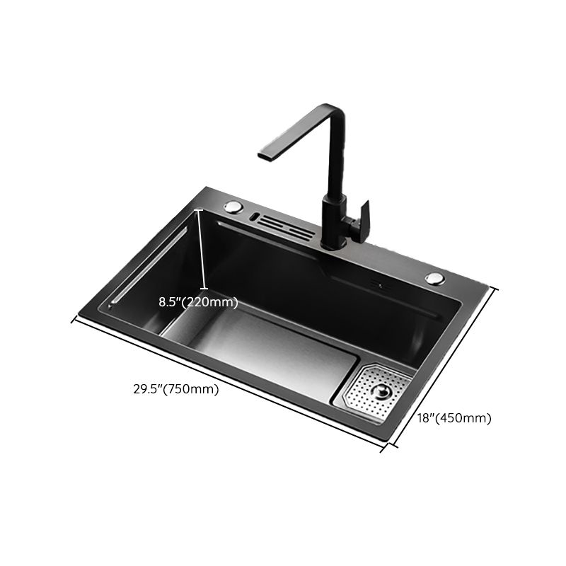 Noise-cancelling Design Kitchen Sink Stainless Steel Drop-In Kitchen Sink Clearhalo 'Home Improvement' 'home_improvement' 'home_improvement_kitchen_sinks' 'Kitchen Remodel & Kitchen Fixtures' 'Kitchen Sinks & Faucet Components' 'Kitchen Sinks' 'kitchen_sinks' 1200x1200_1686dd8a-b164-4265-90cc-0cdea6dbb9f4