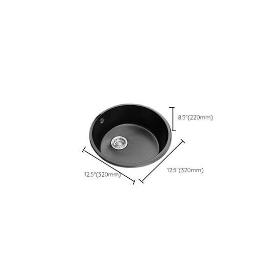 Round Single Bowl Kitchen Sink Granite Sink with Drain Strainer Kit Clearhalo 'Home Improvement' 'home_improvement' 'home_improvement_kitchen_sinks' 'Kitchen Remodel & Kitchen Fixtures' 'Kitchen Sinks & Faucet Components' 'Kitchen Sinks' 'kitchen_sinks' 1200x1200_16c4fe25-fca1-4858-849a-8f71aab6aabe