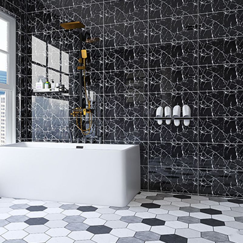 Modern Bathroom Wall Tile Peel and Stick Waterproof Imitation Ceramic Tile Clearhalo 'Flooring 'Home Improvement' 'home_improvement' 'home_improvement_peel_stick_blacksplash' 'Peel & Stick Backsplash Tile' 'peel_stick_blacksplash' 'Walls & Ceilings' Walls and Ceiling' 1200x1200_16c8c03c-59f0-48b8-bead-e96137985d13