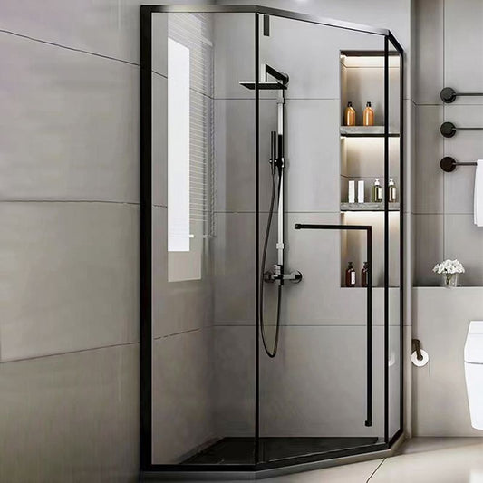 Tempered Framed Shower Bath Door Clear Scratch Resistant Shower Doors Clearhalo 'Bathroom Remodel & Bathroom Fixtures' 'Home Improvement' 'home_improvement' 'home_improvement_shower_tub_doors' 'Shower and Tub Doors' 'shower_tub_doors' 'Showers & Bathtubs' 1200x1200_16d48d02-350b-40d0-b097-0e1dfcb097ef