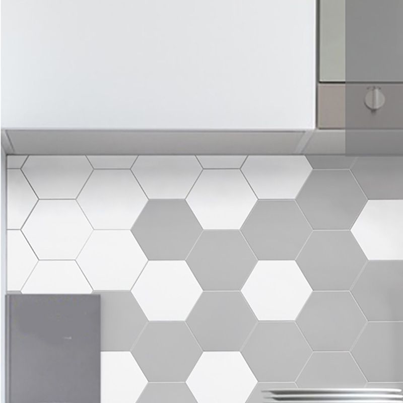 Hexagonal Peel and Stick Tiles Modern Peel and Stick Backsplash 20 Pack for Bathroom Clearhalo 'Flooring 'Home Improvement' 'home_improvement' 'home_improvement_peel_stick_blacksplash' 'Peel & Stick Backsplash Tile' 'peel_stick_blacksplash' 'Walls & Ceilings' Walls and Ceiling' 1200x1200_16dcd452-8f1b-495a-9346-34beef901fd0