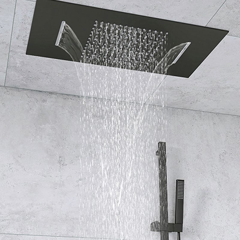 Shower Set into The Wall Concealed Waterfall Thermostatic Shower Set Full Copper Clearhalo 'Bathroom Remodel & Bathroom Fixtures' 'Home Improvement' 'home_improvement' 'home_improvement_shower_faucets' 'Shower Faucets & Systems' 'shower_faucets' 'Showers & Bathtubs Plumbing' 'Showers & Bathtubs' 1200x1200_16df2087-3c45-40cd-92f5-929e831ca3e4