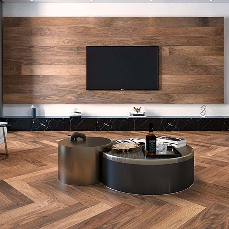 Traditional Flooring Tiles Solid Wood Wire Brushed Flooring with Click Lock Clearhalo 'Flooring 'Hardwood Flooring' 'hardwood_flooring' 'Home Improvement' 'home_improvement' 'home_improvement_hardwood_flooring' Walls and Ceiling' 1200x1200_1710ce3c-e87b-430c-9c7a-1d130002f73d