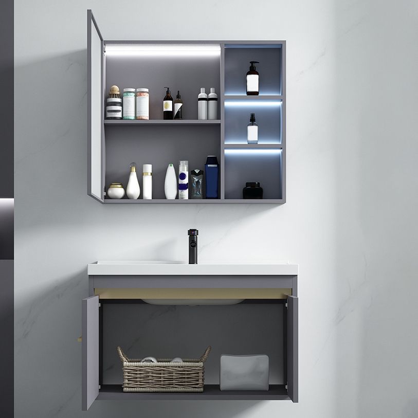 Glam Bathroom Vanity Set Wall Mount Faucet Included Bathroom Sink Vanity Clearhalo 'Bathroom Remodel & Bathroom Fixtures' 'Bathroom Vanities' 'bathroom_vanities' 'Home Improvement' 'home_improvement' 'home_improvement_bathroom_vanities' 1200x1200_17113be5-6082-4395-8cf7-66a86d889579