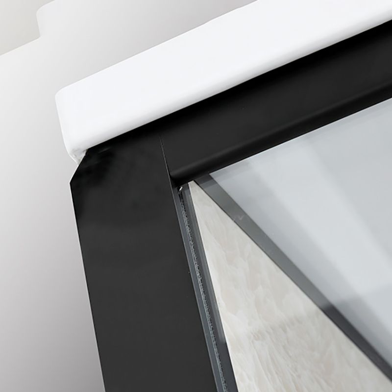 Round Shower Enclosure Full Frame Double Sliding Door Shower Room Clearhalo 'Bathroom Remodel & Bathroom Fixtures' 'Home Improvement' 'home_improvement' 'home_improvement_shower_stalls_enclosures' 'Shower Stalls & Enclosures' 'shower_stalls_enclosures' 'Showers & Bathtubs' 1200x1200_1729469e-ad13-49f5-b487-ff52fd6541d8