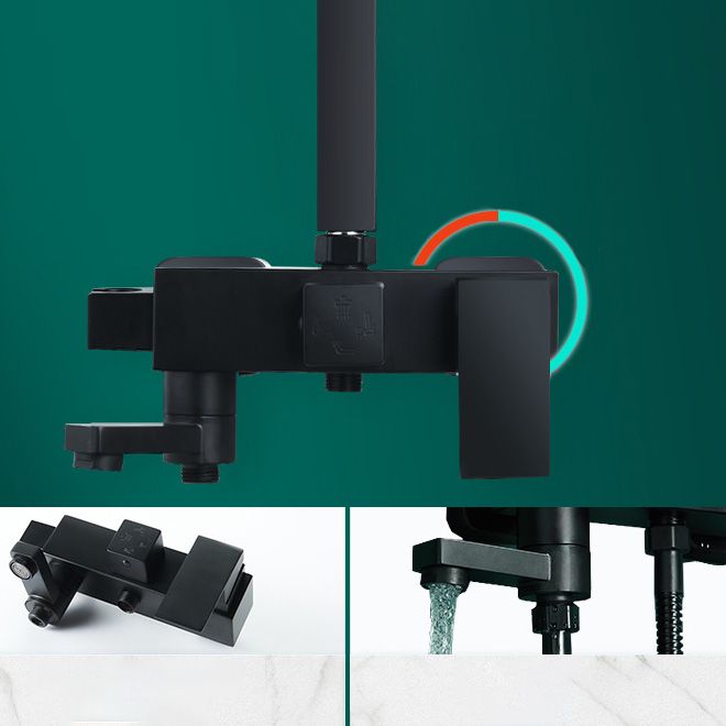 Adjustable Spray Pattern Shower Combo Metal Shower Faucet Arm Shower Head with Slide Bar Clearhalo 'Bathroom Remodel & Bathroom Fixtures' 'Home Improvement' 'home_improvement' 'home_improvement_shower_faucets' 'Shower Faucets & Systems' 'shower_faucets' 'Showers & Bathtubs Plumbing' 'Showers & Bathtubs' 1200x1200_1730da9c-292d-4fa7-971e-1d844d70ade0