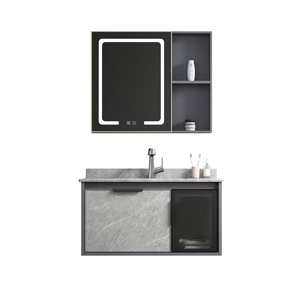 Modern Bathroom Sink Vanity Wall Mounted Bathroom Sink Vanity Faucet Included Clearhalo 'Bathroom Remodel & Bathroom Fixtures' 'Bathroom Vanities' 'bathroom_vanities' 'Home Improvement' 'home_improvement' 'home_improvement_bathroom_vanities' 1200x1200_173717da-c02b-4f4d-946e-88fab441d1c9