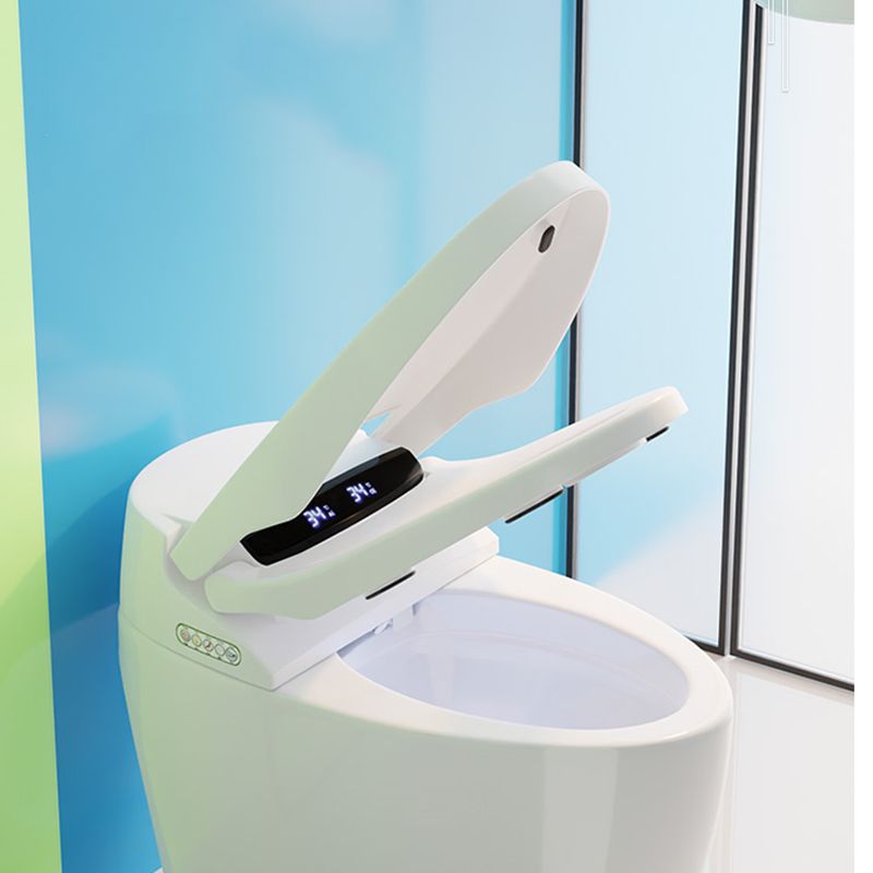 White Heated Seat Bidet Floor Standing Bidet Smart Toilet with Quiet-Close Clearhalo 'Bathroom Remodel & Bathroom Fixtures' 'Bidets' 'Home Improvement' 'home_improvement' 'home_improvement_bidets' 'Toilets & Bidets' 1200x1200_17393335-9d07-43a3-9357-52ea2a33e2cd