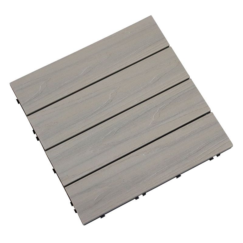 Square Snapping Patio Flooring Composite Tiles Striped Pattern Tile Set Clearhalo 'Home Improvement' 'home_improvement' 'home_improvement_outdoor_deck_tiles_planks' 'Outdoor Deck Tiles & Planks' 'Outdoor Flooring & Tile' 'Outdoor Remodel' 'outdoor_deck_tiles_planks' 1200x1200_17490d81-9125-4d2d-a32e-2dc6828e0540