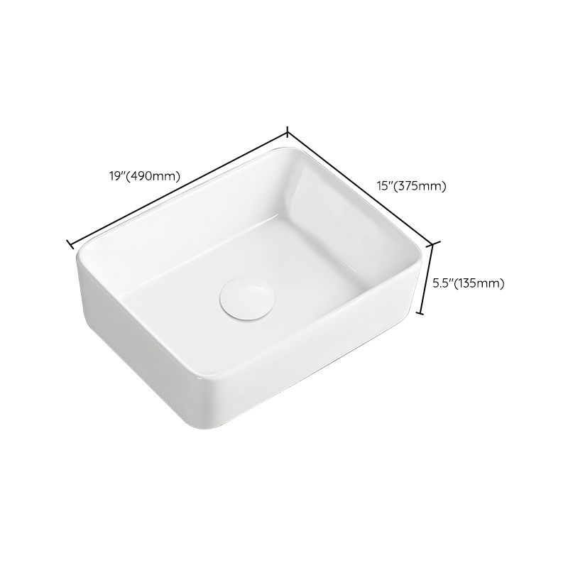 Modern Vessel Bathroom Sink Round Porcelain with Overflow Vessel Lavatory Sink Clearhalo 'Bathroom Remodel & Bathroom Fixtures' 'Bathroom Sinks & Faucet Components' 'Bathroom Sinks' 'bathroom_sink' 'Home Improvement' 'home_improvement' 'home_improvement_bathroom_sink' 1200x1200_175b1340-652e-451c-8b85-6b9e63ebfd00