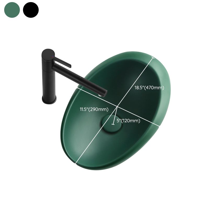 Modern Bathroom Sink Porcelain Pop-Up Drain Oval-Shape Vessel Lavatory Sink Clearhalo 'Bathroom Remodel & Bathroom Fixtures' 'Bathroom Sinks & Faucet Components' 'Bathroom Sinks' 'bathroom_sink' 'Home Improvement' 'home_improvement' 'home_improvement_bathroom_sink' 1200x1200_176341fa-c238-418c-95f7-14b2f2d53dde