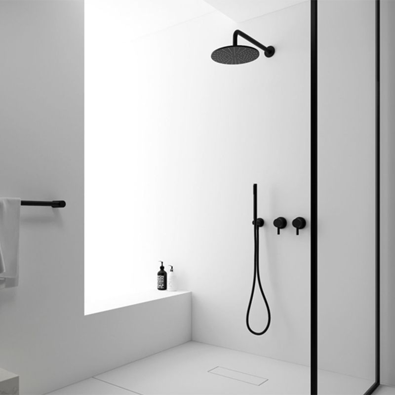 Modern Shower Trim Brass Round Handheld Shower Head Shower System Clearhalo 'Bathroom Remodel & Bathroom Fixtures' 'Home Improvement' 'home_improvement' 'home_improvement_shower_faucets' 'Shower Faucets & Systems' 'shower_faucets' 'Showers & Bathtubs Plumbing' 'Showers & Bathtubs' 1200x1200_177c9b04-2152-4926-b29b-3eb71414d867