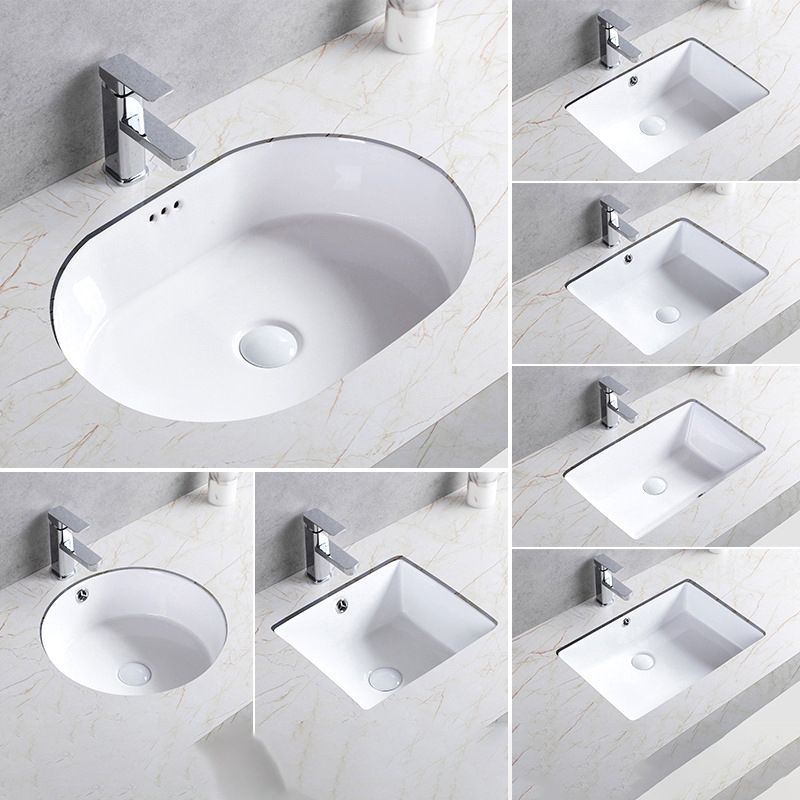 Traditional Undermount Bathroom Sink Porcelain Rectangular with Basin Basin Sink Only Clearhalo 'Bathroom Remodel & Bathroom Fixtures' 'Bathroom Sinks & Faucet Components' 'Bathroom Sinks' 'bathroom_sink' 'Home Improvement' 'home_improvement' 'home_improvement_bathroom_sink' 1200x1200_177e2c00-3566-46c6-b982-956b813b3631
