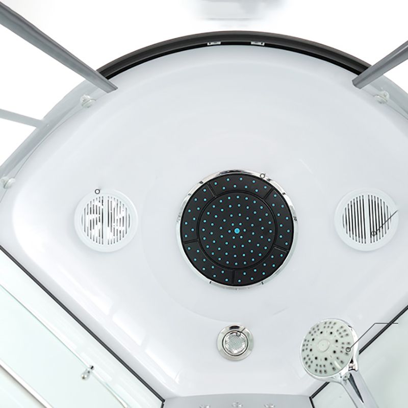 Round Shower Enclosure Full Frame Double Sliding Door Shower Room Clearhalo 'Bathroom Remodel & Bathroom Fixtures' 'Home Improvement' 'home_improvement' 'home_improvement_shower_stalls_enclosures' 'Shower Stalls & Enclosures' 'shower_stalls_enclosures' 'Showers & Bathtubs' 1200x1200_178caed0-92ab-48ca-804f-f74d390f13dd