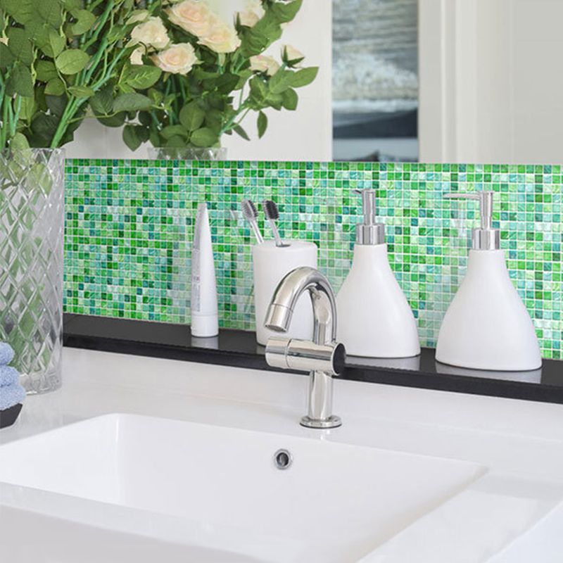 Peel and Stick Mosaic Tile Waterproof Square Peel and Stick Tile for Kitchen 20-Pack Clearhalo 'Flooring 'Home Improvement' 'home_improvement' 'home_improvement_peel_stick_blacksplash' 'Peel & Stick Backsplash Tile' 'peel_stick_blacksplash' 'Walls & Ceilings' Walls and Ceiling' 1200x1200_1790829f-db70-4e16-94e6-202a1c4214fe