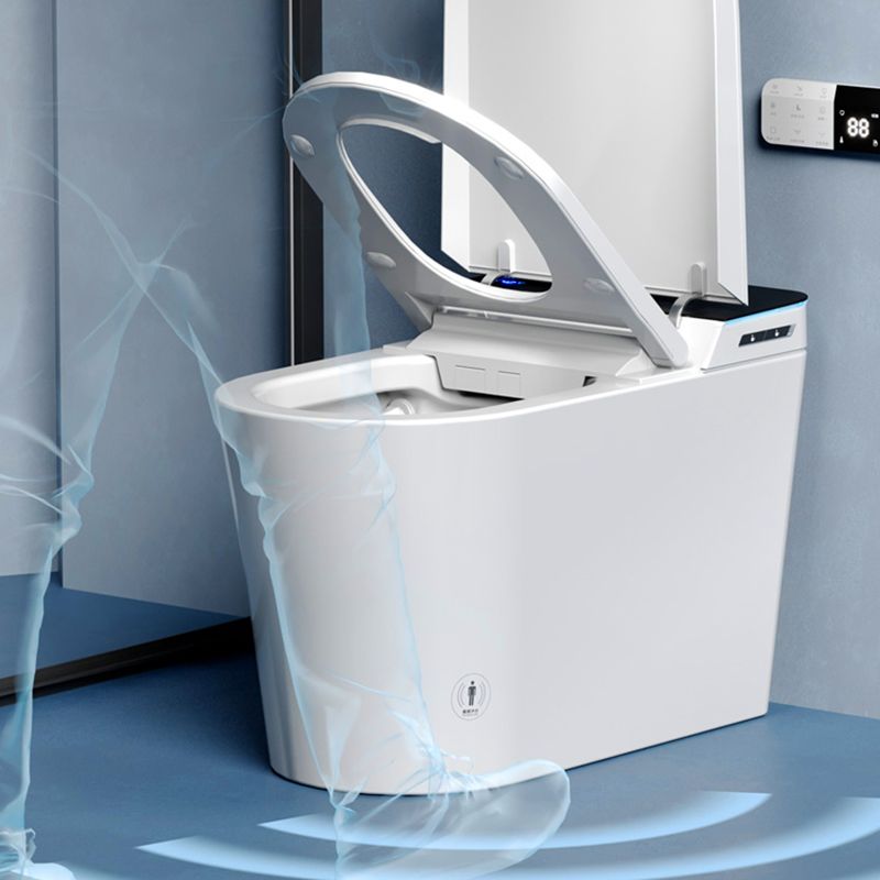 Elongated Smart Toilet Stain Resistant Deodorizing White Floor Mount Bidet Clearhalo 'Bathroom Remodel & Bathroom Fixtures' 'Bidets' 'Home Improvement' 'home_improvement' 'home_improvement_bidets' 'Toilets & Bidets' 1200x1200_179cee8c-625f-4978-959a-d7f1e7c65b5f
