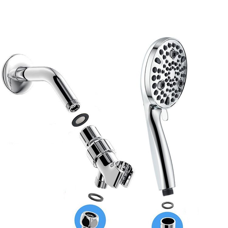 Round Handheld Shower Head Plastic Water Efficient Shower Head Clearhalo 'Bathroom Remodel & Bathroom Fixtures' 'Home Improvement' 'home_improvement' 'home_improvement_shower_heads' 'Shower Heads' 'shower_heads' 'Showers & Bathtubs Plumbing' 'Showers & Bathtubs' 1200x1200_17a14afe-63f7-4754-a88b-be77dfa32658