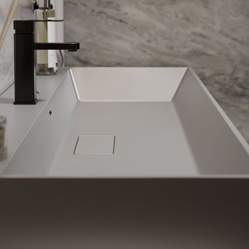 Grey Solid Wood Modern Wall Mounted Standard Bathroom Vanity Set Clearhalo 'Bathroom Remodel & Bathroom Fixtures' 'Bathroom Vanities' 'bathroom_vanities' 'Home Improvement' 'home_improvement' 'home_improvement_bathroom_vanities' 1200x1200_17b641a8-99e0-4e08-98ac-9c67a80f1354