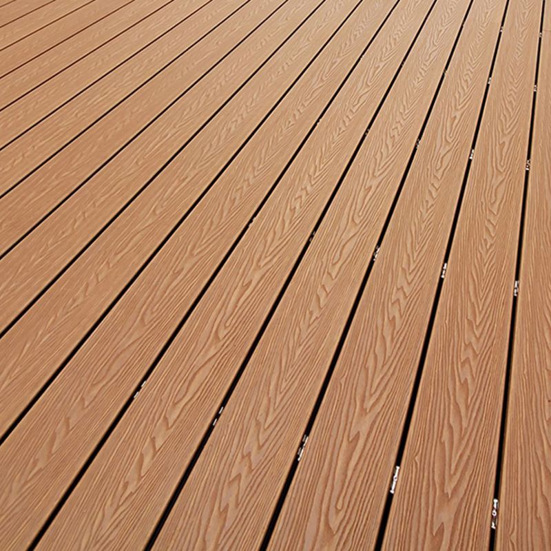 Non-fading Outdoor WPC Flooring Rectangle Modern Style Waterproof Nail Flooring Clearhalo 'Flooring 'Hardwood Flooring' 'hardwood_flooring' 'Home Improvement' 'home_improvement' 'home_improvement_hardwood_flooring' Walls and Ceiling' 1200x1200_17ccb225-c6c6-4599-82ea-9688344a86ef