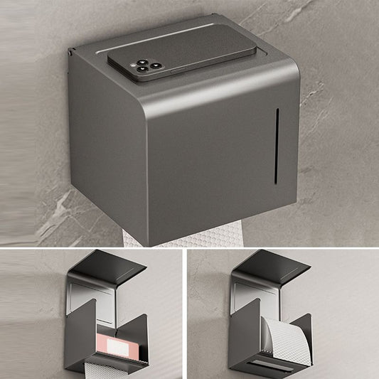 Grey Modern Bathroom Accessory As Individual Or As a Set with Towel Bar Clearhalo 'Bathroom Hardware Sets' 'Bathroom Hardware' 'Bathroom Remodel & Bathroom Fixtures' 'bathroom_hardware_sets' 'Home Improvement' 'home_improvement' 'home_improvement_bathroom_hardware_sets' 1200x1200_17ddc716-b509-4717-8a71-c60843ac625f