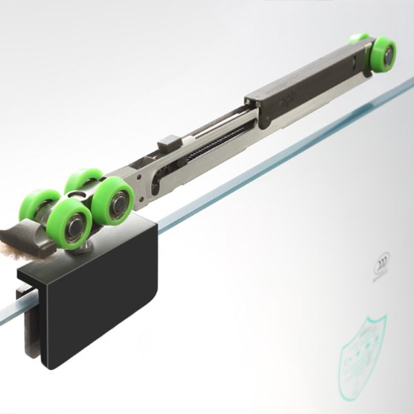 One-shaped Transparent Glass Shower Door, Semi-frameless Shower Single Sliding Door Clearhalo 'Bathroom Remodel & Bathroom Fixtures' 'Home Improvement' 'home_improvement' 'home_improvement_shower_tub_doors' 'Shower and Tub Doors' 'shower_tub_doors' 'Showers & Bathtubs' 1200x1200_17e4805d-37bf-49d1-be36-a2a0b00cdf13