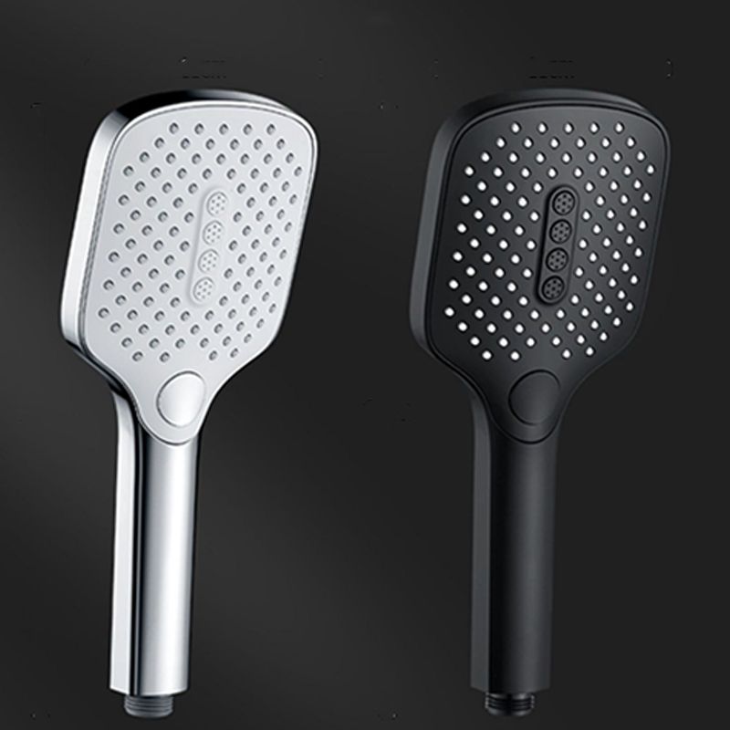 Contemporary Rectangular Hand Shower 3 Sprays Wall-Mount Hand Shower Clearhalo 'Bathroom Remodel & Bathroom Fixtures' 'Home Improvement' 'home_improvement' 'home_improvement_shower_heads' 'Shower Heads' 'shower_heads' 'Showers & Bathtubs Plumbing' 'Showers & Bathtubs' 1200x1200_1812d91f-18f1-4ac1-9190-aea5c81b6934