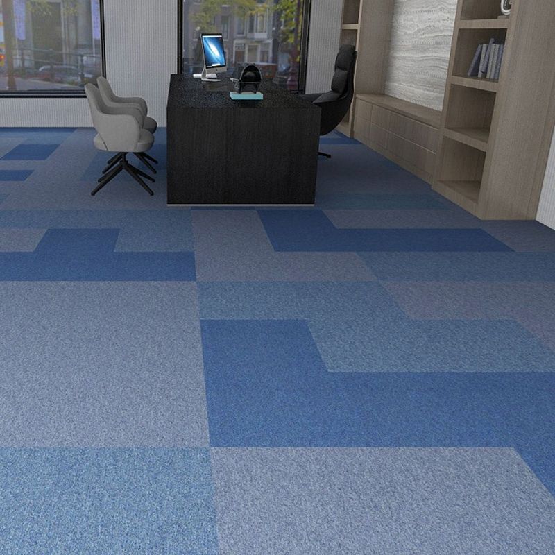 Office Loose Lay Carpet Tiles Dark Color Non-Skid Level Loop Carpet ...